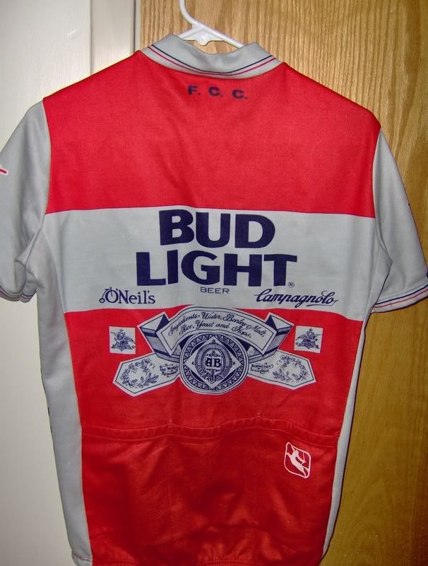 budweiser cycling jersey